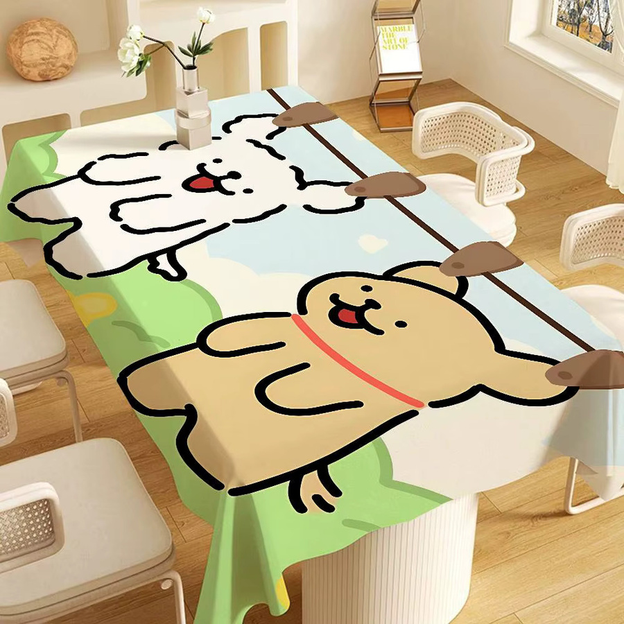 Potdemiel Tischdecke mit Malteser Hund Motiv für Esstisch und Dekoration - Bild 5