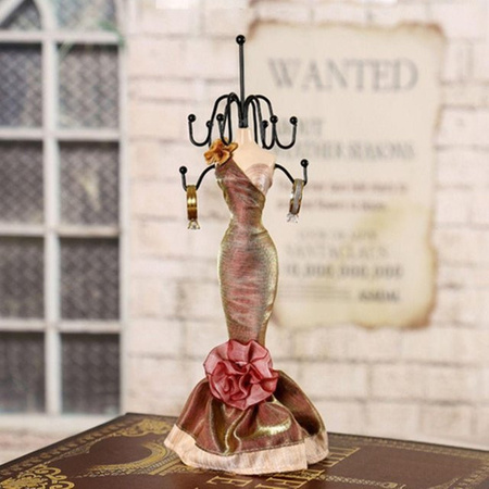 Fanxishun Prinzessin Abendkleid Schmuckständer für Ringe und Schmuckdisplay, Multicolor, Höhe: 28,0 cm
