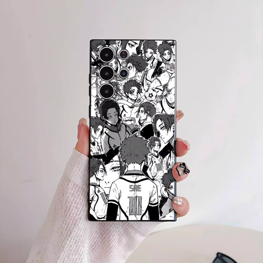 Anime Blue Lock Handyhülle für Samsung Galaxy S25 S24 S23 S22 S21 S20 Plus 5G Soft Case in Multicolour mit Anti-Rutsch-Effekt und Frosted-Finish - Bild 2