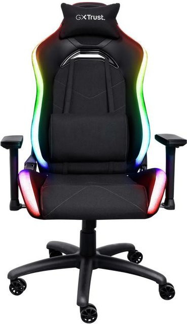 GXT 719 Ruya Gaming-Stuhl in Schwarz mit Stoffbezug und High-Density-Formschaum - Bild 1