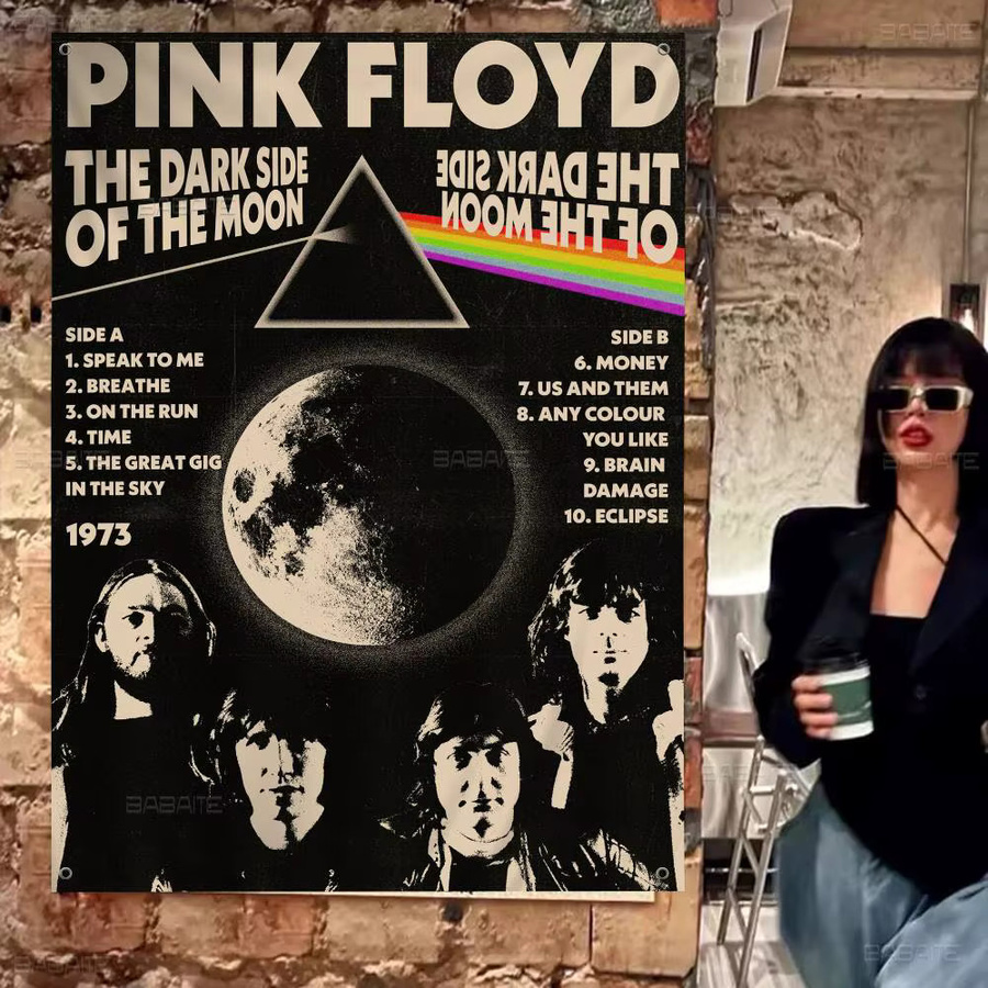 Potdemiel Pink Floyd Rockband Flagge mit Retro-Muster als Partydekoration - Bild 6