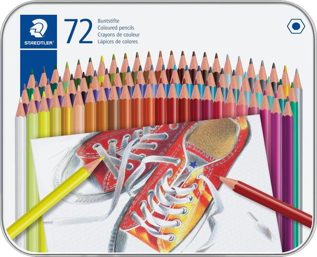 STAEDTLER Buntstifte in der Metallbox, 72 Stück, Mehrfarbig - Bild 1