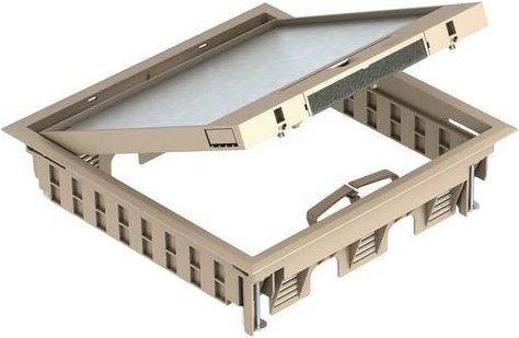 OBO Bettermann Geräteeinsatz GES9-3B U 1019 in Beige aus Kunststoff - Bild 1