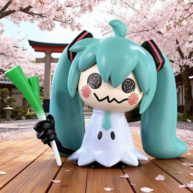 Keeppley Hatsune Miku Q Pikachu, Actionfiguren, PVC, Grün, Bunt / Mehrfarbig - Bild 1