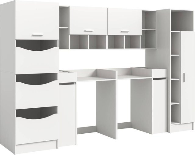 Waschmaschinenumbauschrank Free von xonox.home in Weiß, modern und matt, B/H/T: 306 x 165 x 68 cm - Bild 1