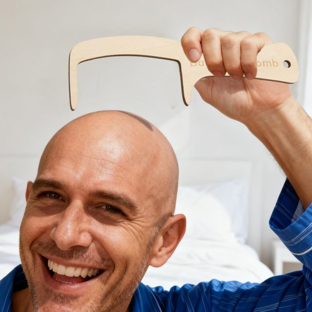 Haarbürste für Herren mit Pufferkopf - Bild 1