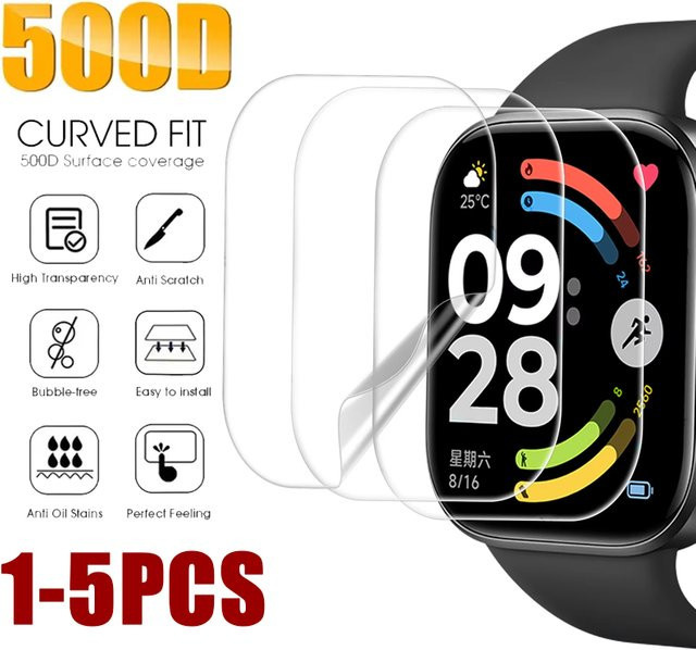 Xiaomi Displayschutzfolie Redmi Watch 6 5 4, Hydrogel, transparent - Bild 1
