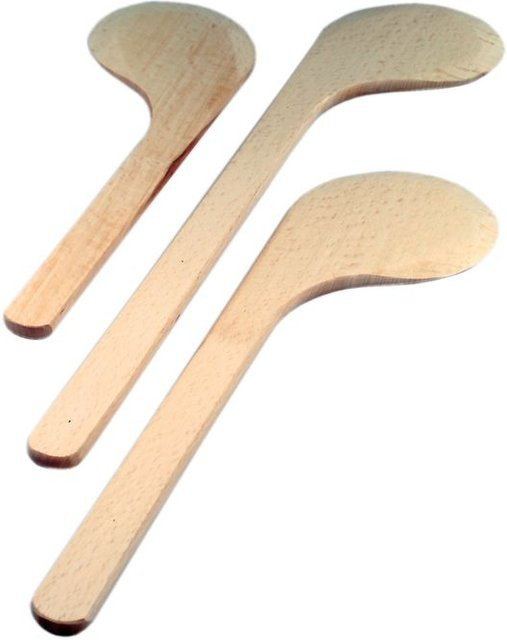 Schneider Massenrührspatel aus Buche, rund, braun, Länge: 40 cm - Bild 1