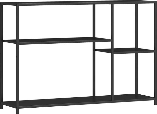 HOMCOM Konsolentisch aus Stahl in Schwarz, B/T/H: 110 x 30 x 75 cm - Bild 1
