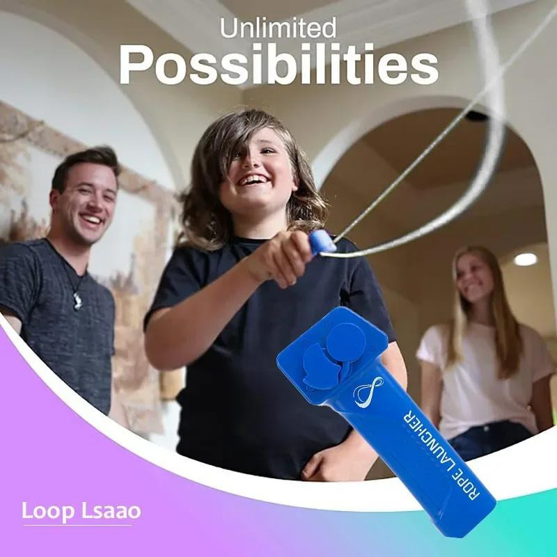 Yiran toy Launcher Schleife Seil Spielzeug blau 6-12 Jahre - Bild 4