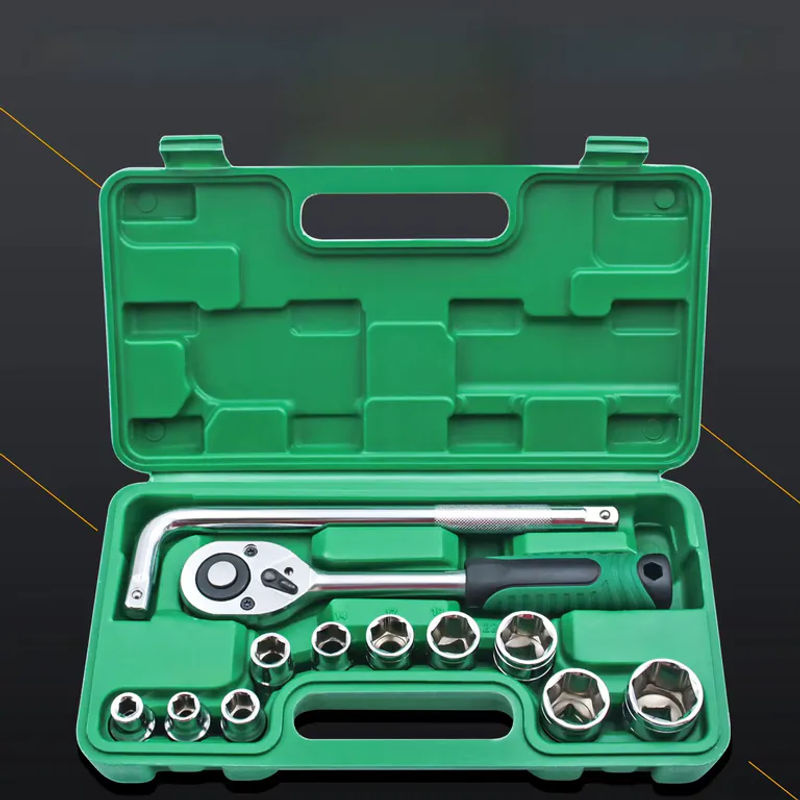 NIUXIANG 13-teiliges Tiefsteckschlüssel-Set mit 1/2 Zoll Ratschenschlüssel und grüner Aufbewahrungsbox - Bild 7