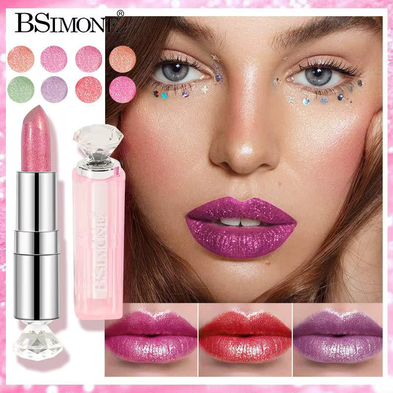 BSIMONE Lippenstift, Perlglanz-Schimmer-Lipgloss, Unisex - Bild 3