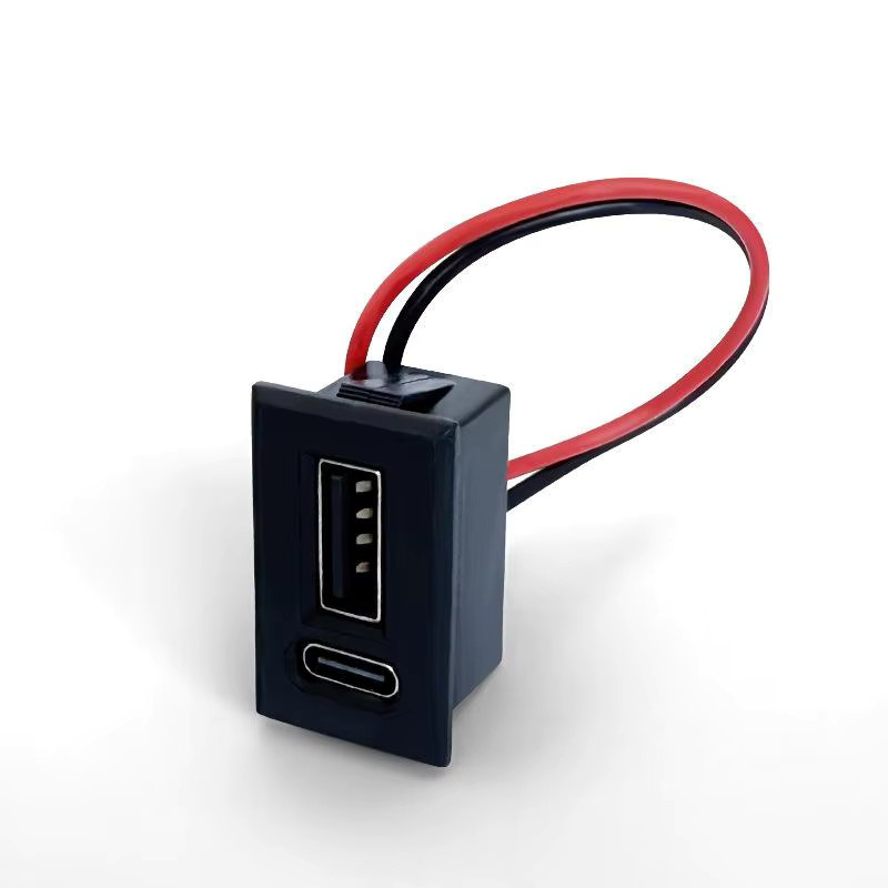 SD&HI Doppelsteckdose mit USB-C Ladebuchse in Schwarz - Bild 3