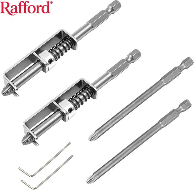 Rafford Federbelasteter Schraubenhalter in Silber als Anti-Drop-Bit-Befestigungsklemme für Bohrer und Elektrikerreparaturen - Bild 1