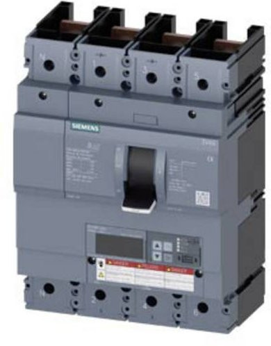 Siemens 3VA6440-7JQ41-2AA0 Leistungsschalter in Grau mit einem Einstellbereich von 160 - 400A und einer maximalen Schaltspannung von 600 V/AC - Bild 1