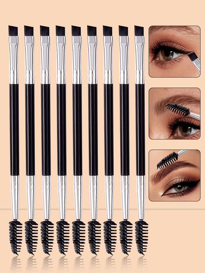9-teiliges Make-up-Pinsel-Set, schwarz, Unisex - Bild 4