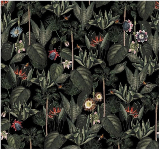 Art for the Home Fototapete Yara mit tropischen Pflanzen in Mehrfarbig, B/H: 280 x 300 cm - Bild 1