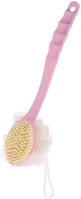 LESDAFFY Doppelseitige Rubbel-Duschbürste, Rückenwäscher, Rosa, Unisex - Bild 1