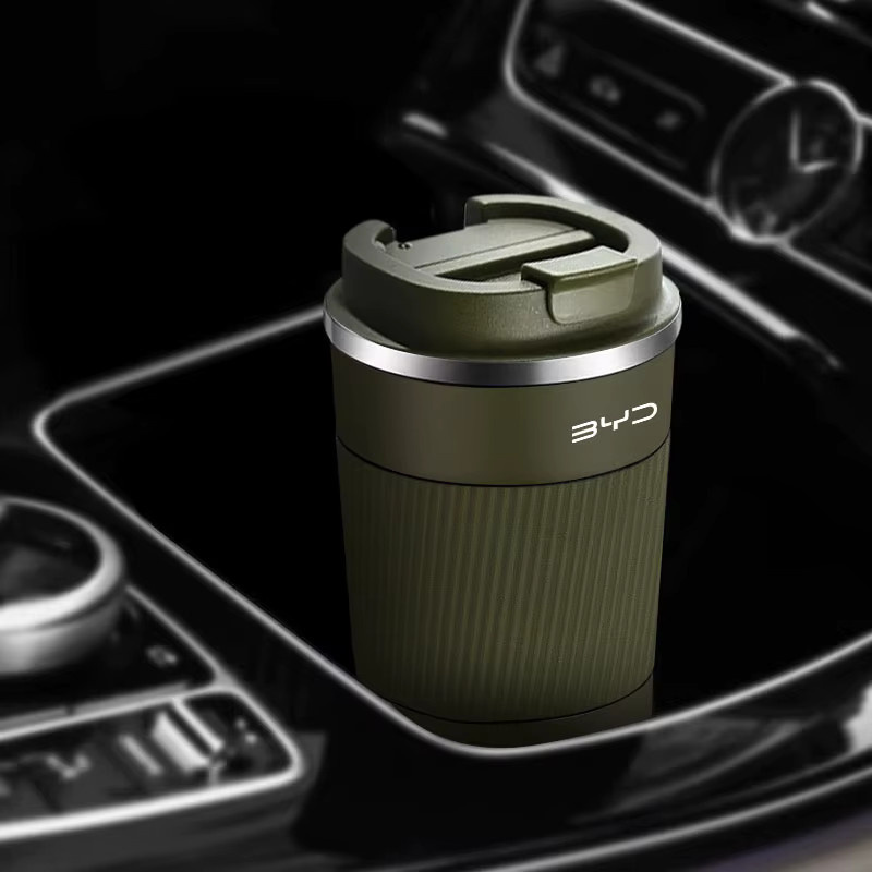 BYD Isolierflasche für das Auto, tragbare Vakuumflasche als Kaffeetasse in Grün, passend für BYD Modelle - Bild 5