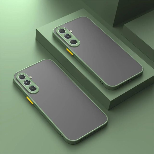Stoßfeste 2 in 1 Schutzhülle für Samsung Galaxy Modelle in Grün - Bild 1