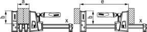 Bessey Korpuszwinge REVO KRE30-2K-OH, 2 Stück, rot - Bild 1