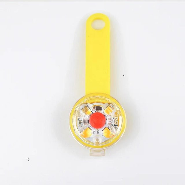 LED-Halsband für Hunde und Katzen, Anhänger, gelb, wasserdicht - Bild 1
