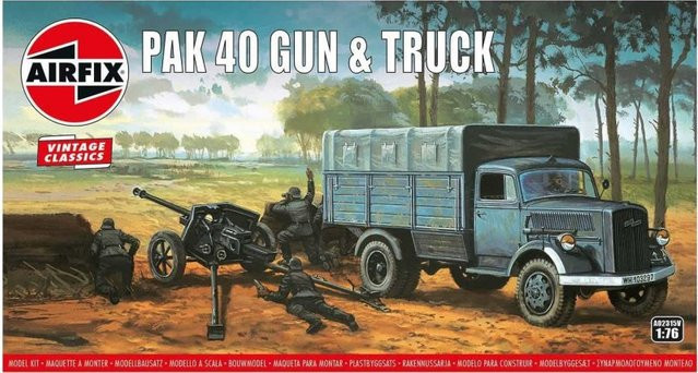 Airfix Opel Blitz & Pak 40 Gun, Vintage Classics, Fahrzeuge, 1:76 - Bild 1