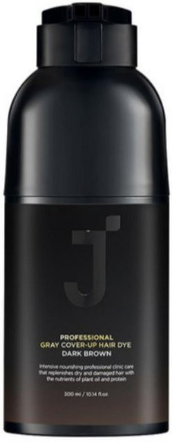 J.Soop Professional Cover-Up Grauhaarfärbemittel, Naturbraun Black, 300 ml - Bild 1