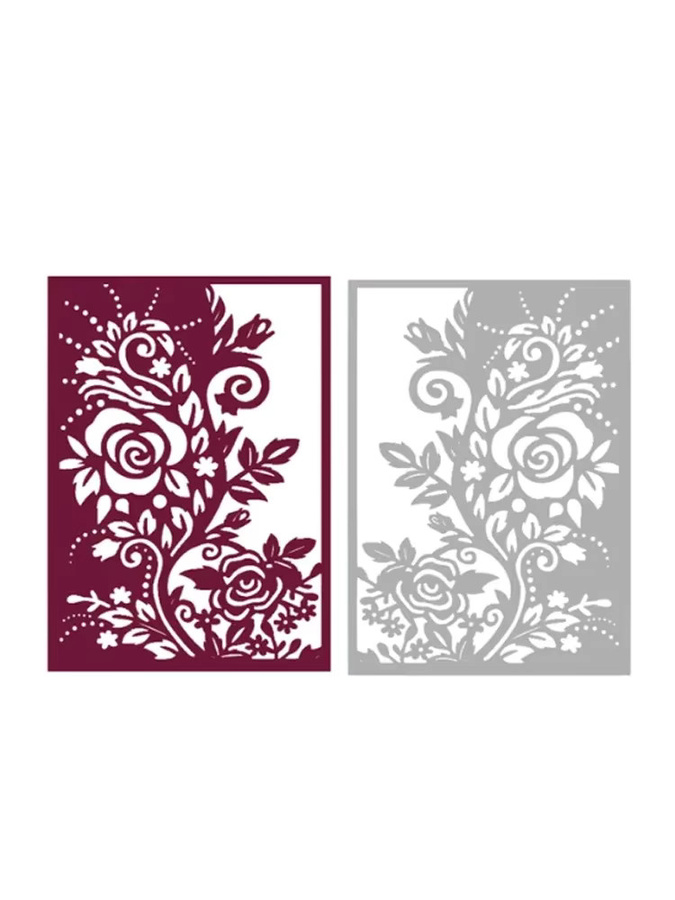 Langlebige Metall-Prägeschablone für Grußkarten und Scrapbooking als DIY-Stanzform für Papier und Alben - Bild 2
