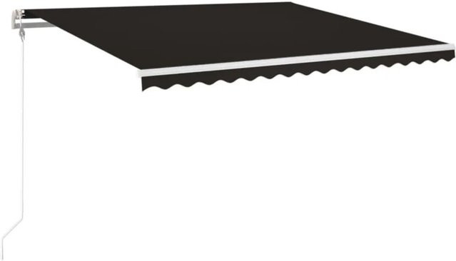 vidaXL Automatische Markise mit Fernbedienung in Anthrazit, B/T: 400 x 350 cm - Bild 1