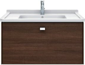 Duravit Möbelwaschtisch Starck 3 in Weiß Hochglanz mit Hahnlochbank B: 85 cm, T: 48,5 cm - Bild 1
