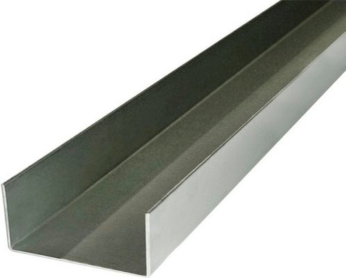 Fuchs Design U-Profil aus Edelstahl in Silber, Breite: 8 cm, Länge: 215 cm - Bild 1