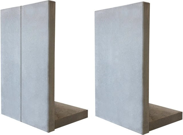 Bewehrte Mauerscheibe aus Beton in Grau, B/H/T: 100 x 155 x 90 cm - Bild 1