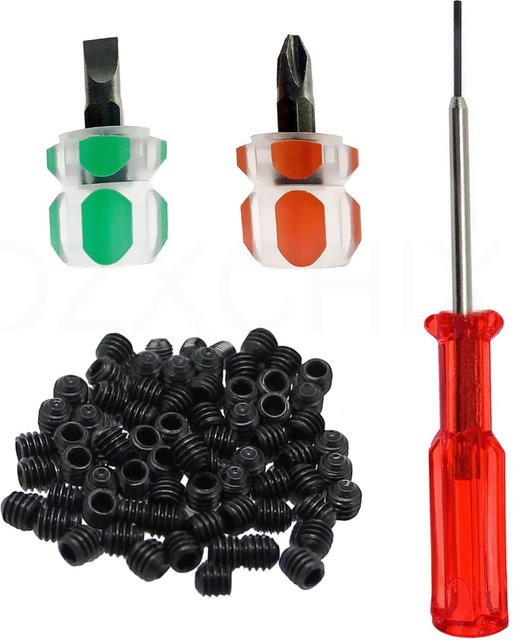OZXHIXU 50-teiliges Nähmaschinen-Reparaturwerkzeug-Set mit Nadelklemmenschraube und 1,5 mm Sechskantschraubendreher für industrielle Juki und Yamato Nähmaschinen - Bild 1
