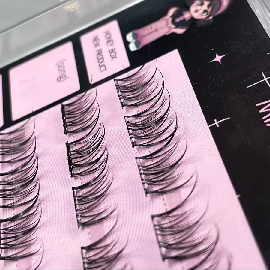 Mixiaohe Wimpern, 36 Cluster, Natürlich - Bild 4