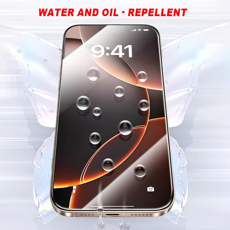 5 Stück Displayschutzfolie aus gehärtetem Glas für iPhone 17 Pro Max, 17 Air, 17 Pro, 17, 16, 15, 14, 13 von basix in Transparent mit Vollabdeckung - Bild 3