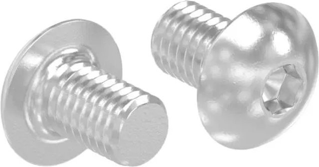 FeNau Rundkopfschraube DIN 7380-1 aus Edelstahl A2-70 in Silber, M5 x 8 mm mit Innensechskant - Bild 1