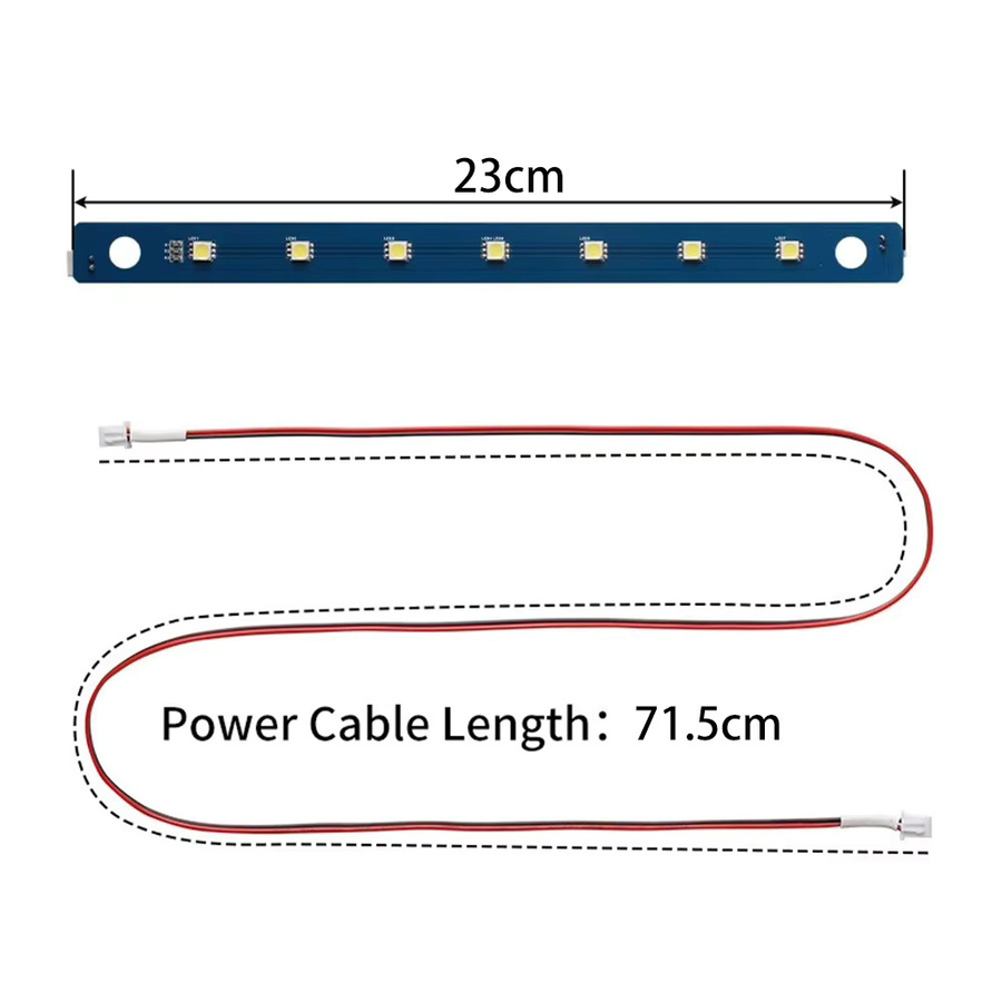 Flashforge LED-Lichtplatine für Adventurer 5M und AD5M Pro, 7 Lampenperlen mit Kabel, 24V, 3D-Druckerzubehör - Bild 5