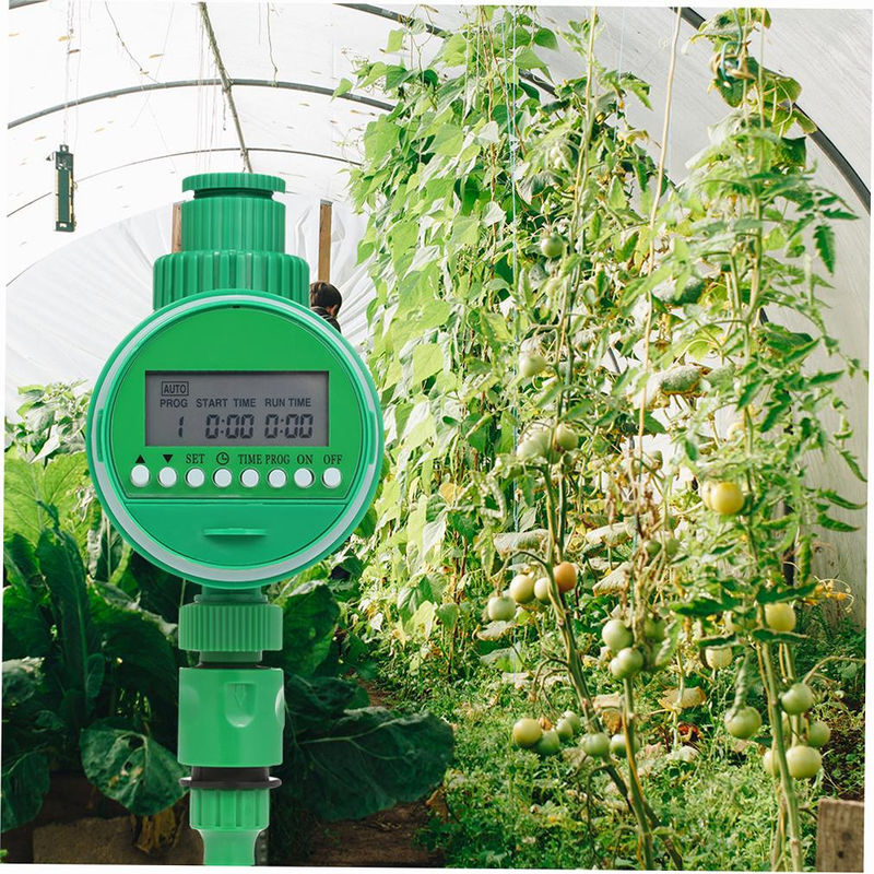 TOMTOP JMS Programmierbarer Schlauch-Wasserhahn mit LCD-Bildschirm und Timer, Grün, 3/4 Zoll und 1/2 Zoll Anschluss - Bild 10