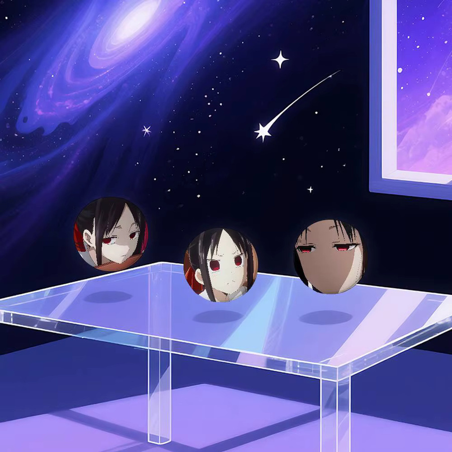 bilibili Brosche, Kaguya Shinomiya, runde Abzeichen - Bild 3