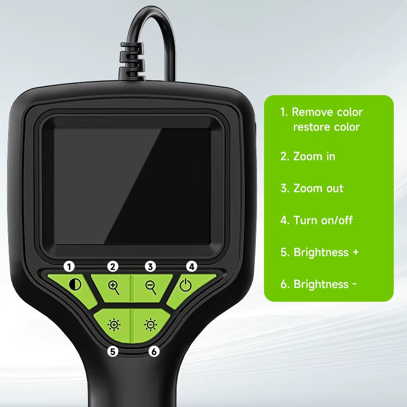 ZEMICAM Industrieendoskop mit 2,8-Zoll-Bildschirm, 1080P HD, IP67 wasserdicht, 8 mm Inspektionskamera für Rohrleitungen, Schwarz - Bild 5