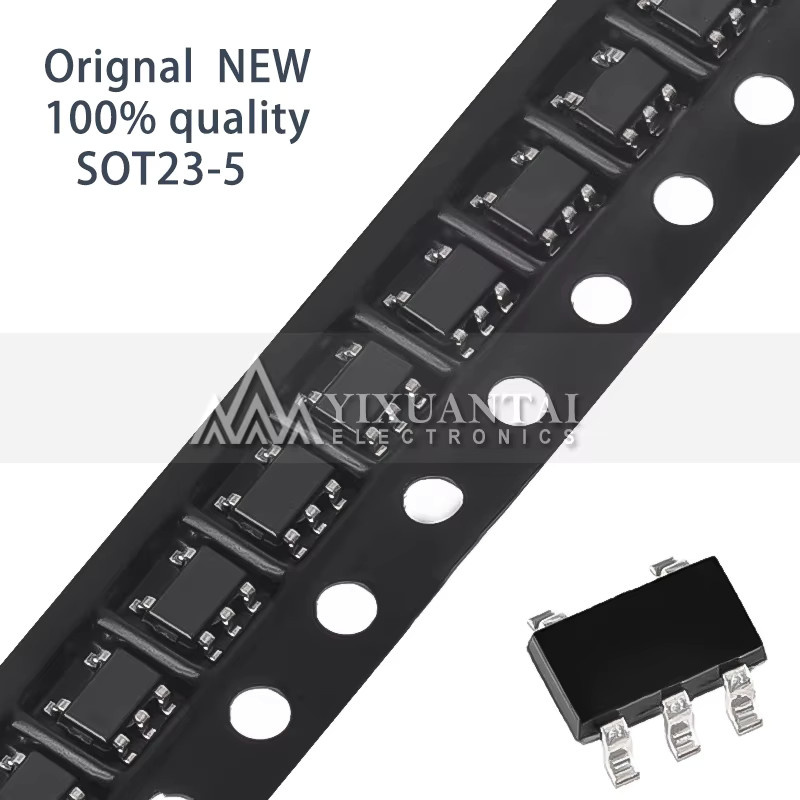 YIXUANTAI TPS77001DBVR Spannungsregler IC REG LIN POS ADJ 50MA SOT23-5, 10 Stück, Schwarz - Bild 2