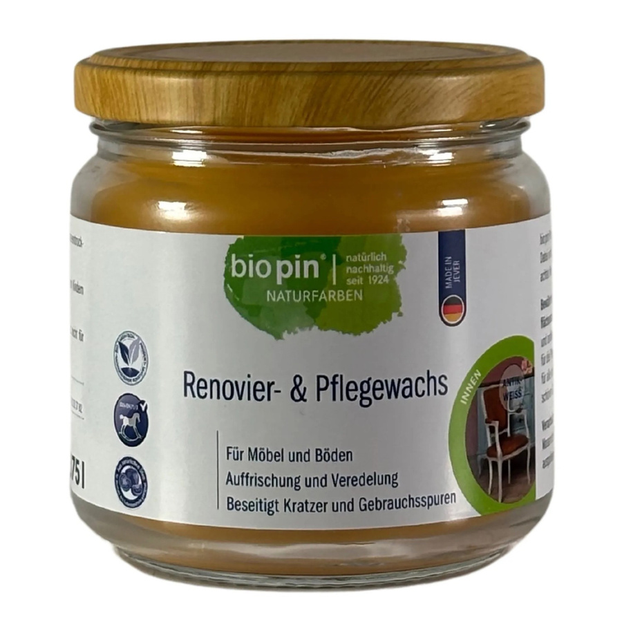 Biopin Renovier- und Pflegewachs Weiß 375 ml - Bild 2