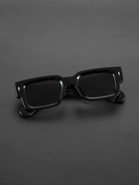 Fairmarry Unisex Korrektionsbrille, Vollrand, Square, Kunststoff, black - Bild 1