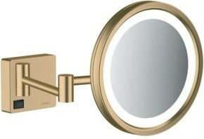 hansgrohe AddStoris Rasierspiegel mit LED zur Wandmontage in Bronze und Gold - Bild 1
