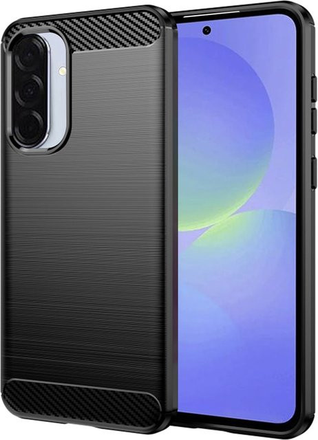 Techsuit Schutzhülle für Samsung Galaxy A56 A566 und A36 A366 in Carbon-Optik, Schwarz - Bild 1