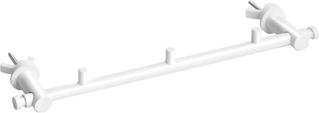 BAWELL Heizkörperhandtuchhalter Komaxit aus Stahl in Weiß Matt zum Festschrauben, B/H/T: 9,0 x 35,5 x 3,2 cm - Bild 1