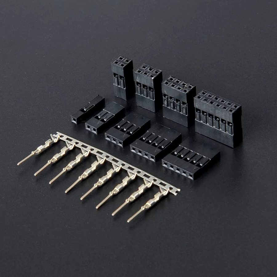 620 Stück Jumper Wire Connector Kit mit 2,54 mm Crimp Pin Terminals und 1-12 Pin Header Gehäusen in Schwarz - Bild 3