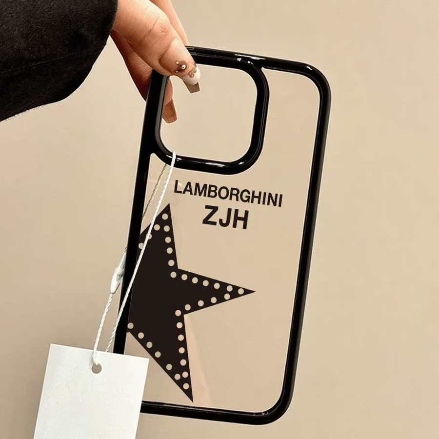 Luxus INS Stern Schutzhülle aus Acryl für iPhone 17 Pro Max, Transparent - Bild 3