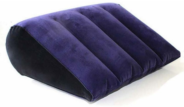 Aufblasbares Dreieckskissen von CDN aus Polyester mit abnehmbarem Bezug für verschiedene Positionen und Unterstützung im Bett - Bild 1